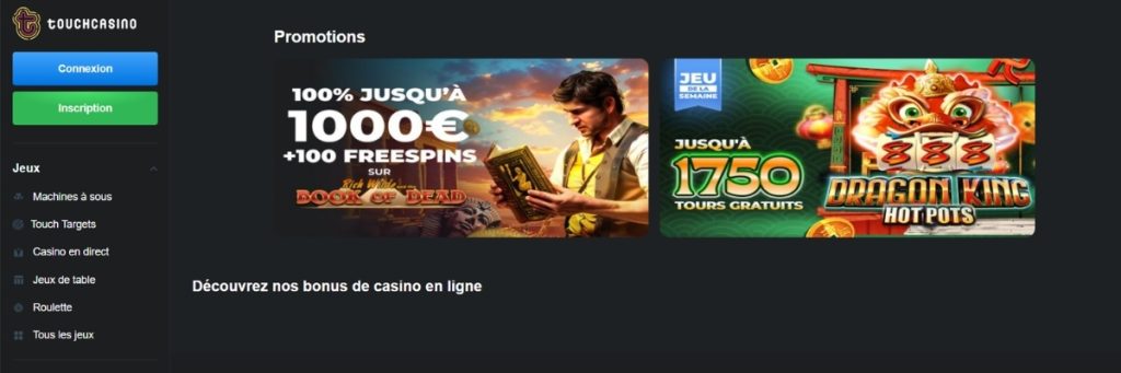 Touch Casino Promotions